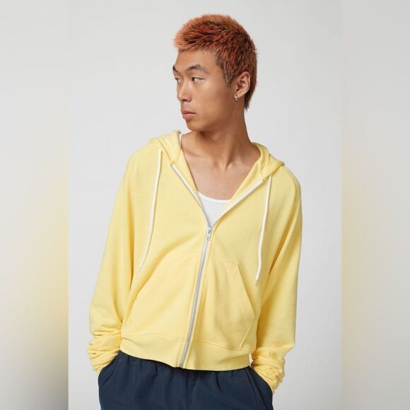 Urban Outfitters Full-Zip Hoodie In Yellow - Picture 3 of 3